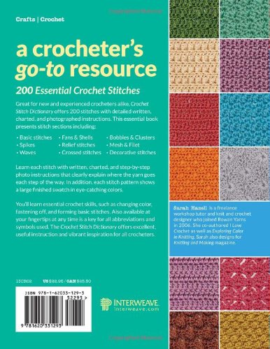 Crochet Stitch Dictionary: 200 Essential Stitches with Step-by-Step Photos