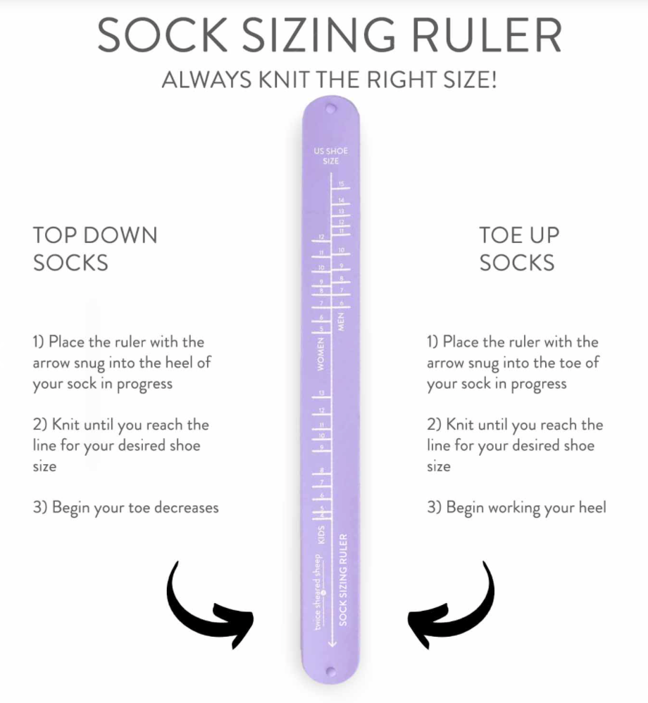 Twice Sheared Sheep - Sock Ruler Bracelet