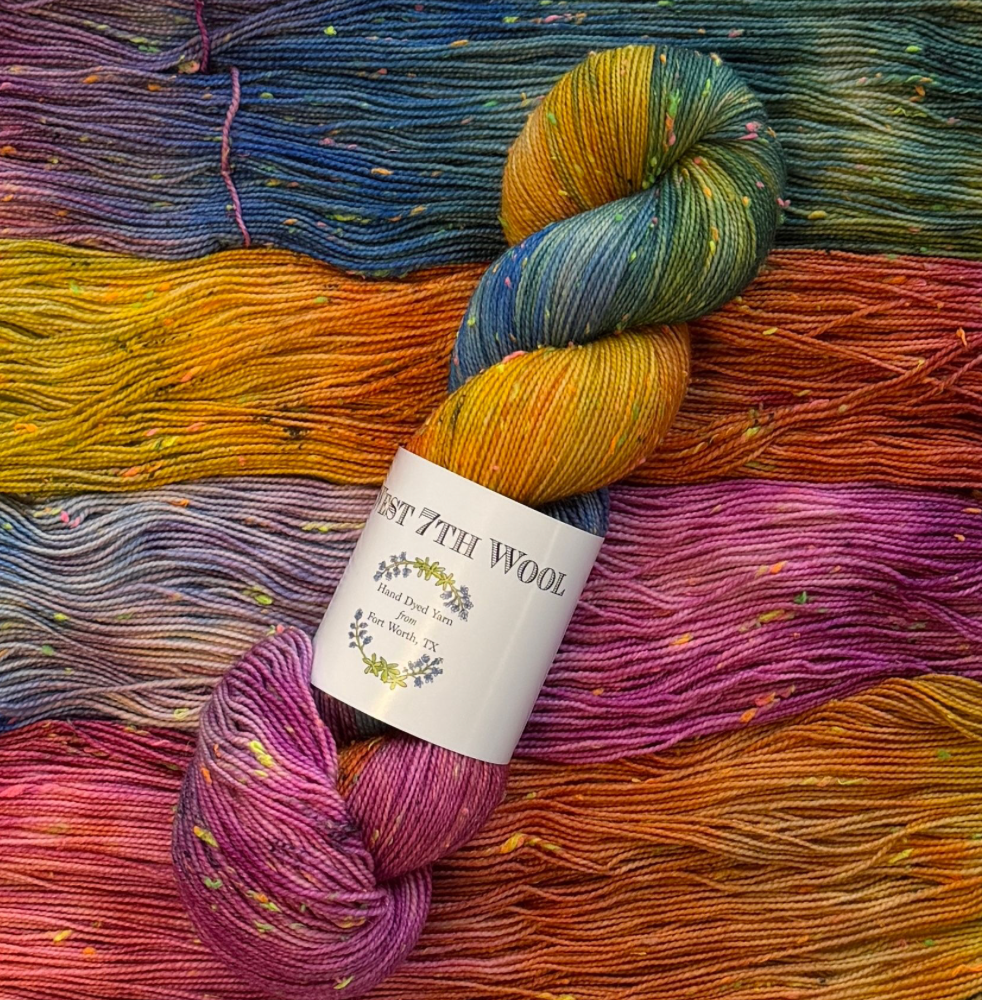West 7th Wool - Neon Tweed Fingering