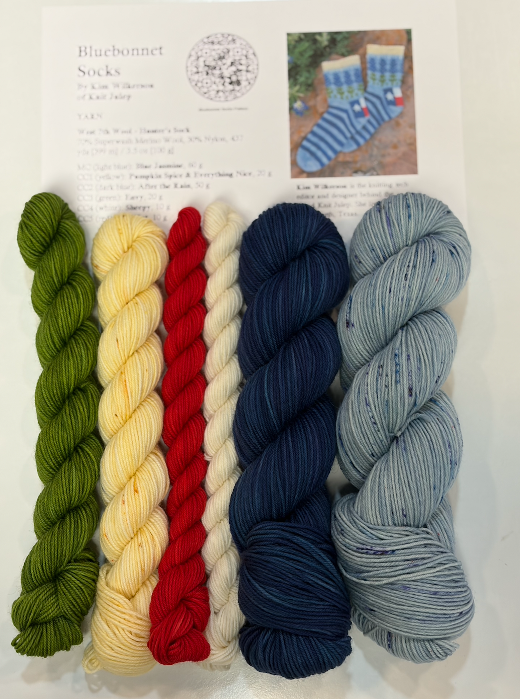 Bluebonnet Sock Kit