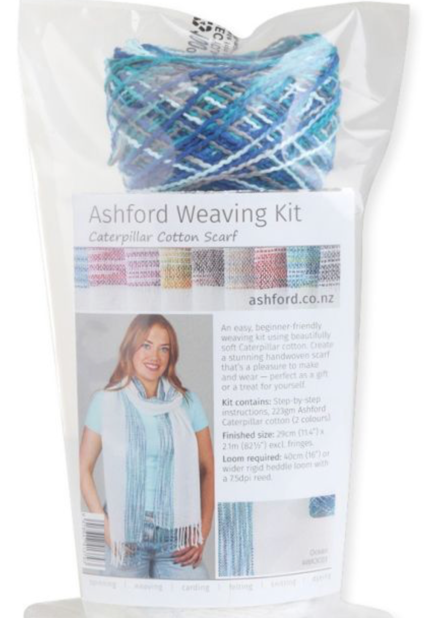 Ashford Weaving Kit 3 - Caterpillar Cotton Scarf Kit