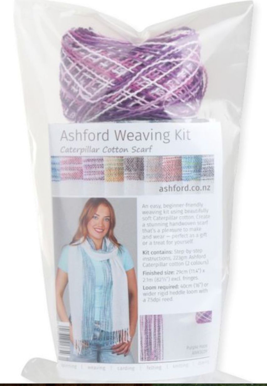 Ashford Weaving Kit 3 - Caterpillar Cotton Scarf Kit