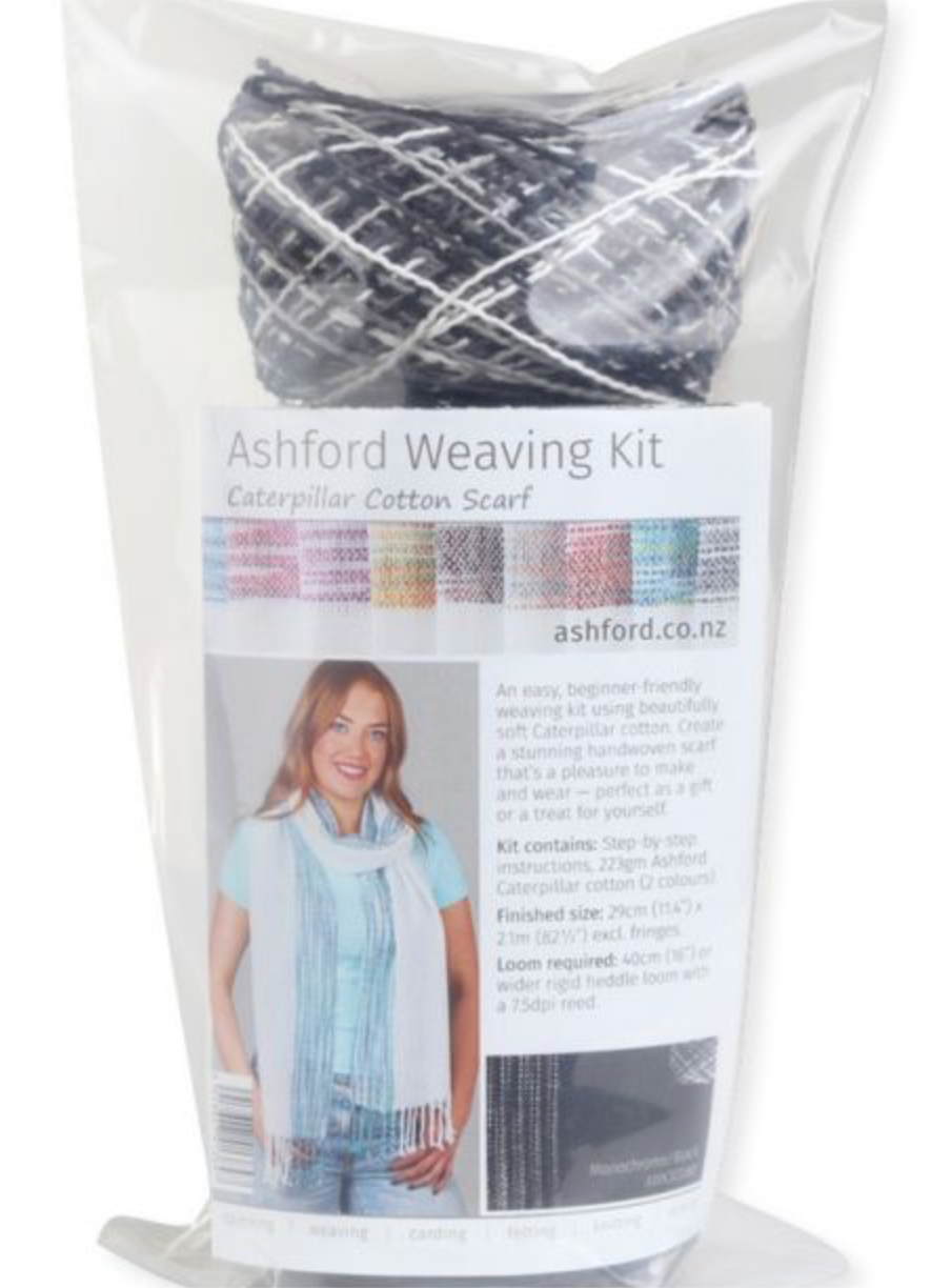 Ashford Weaving Kit 3 - Caterpillar Cotton Scarf Kit