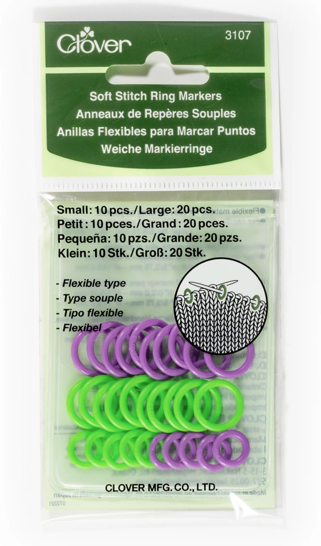Clover - Soft Stitch Ring Markers