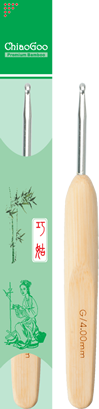 ChiaoGoo - Crochet Hook, Natural Color, Metal Head