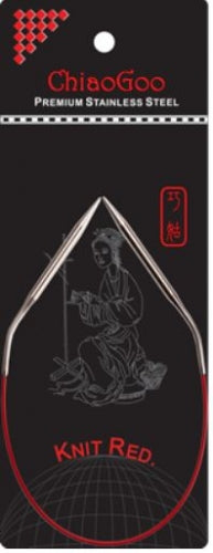 ChiaoGoo - 12" RED Circular Needles