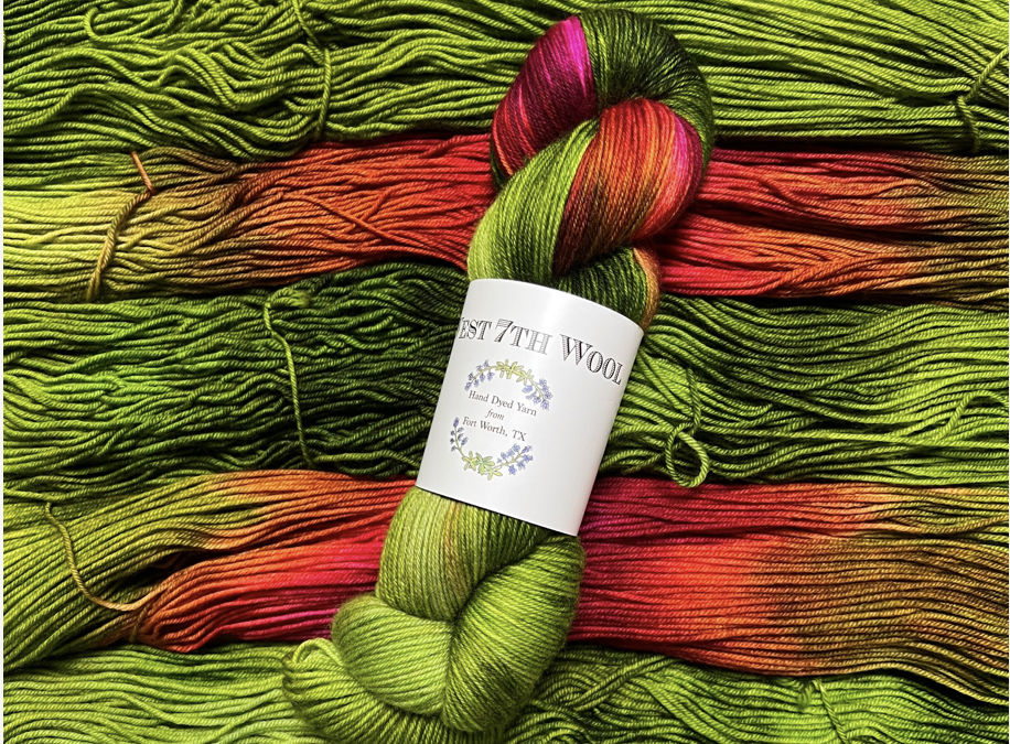 Strawberry with a Hint of Lime Shawl