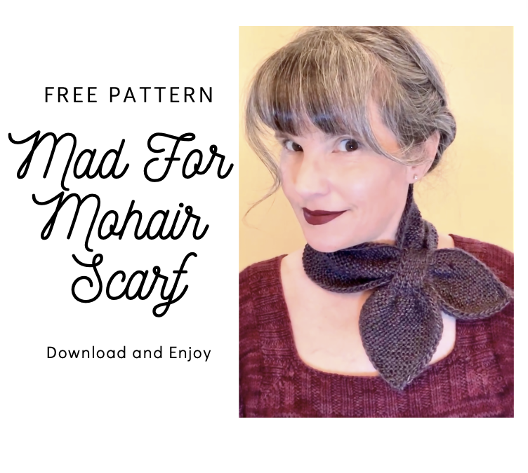 Mad for Mohair Keyhole Scarf